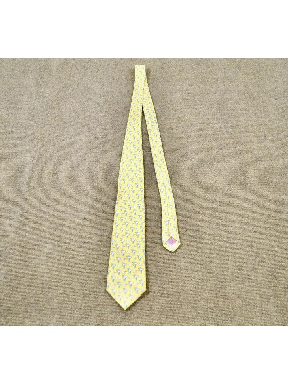 Vineyard Vines Pelican Yellow Hand Picked by Shep & Ian Mens Tie